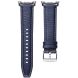Кожаный ремешок Deexe Classic для Samsung Galaxy Watch 8 (40/44mm) / 8 Classic - Blue. Фото 3 из 5