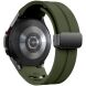 Ремешок Deexe Aurora Strap для Samsung Galaxy Watch 4 / 4 Classic / 5 / 5 Pro / 6 / 6 Classic / 7 / FE - Army Green. Фото 1 из 8