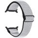 Ремешок Deexe Braided Strap для Samsung Galaxy Watch 8 (40/44mm) / 8 Classic / Ultra (2025) - Black / White. Фото 1 из 6