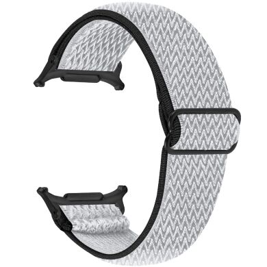 Ремешок Deexe Braided Strap для Samsung Galaxy Watch 8 (40/44mm) / 8 Classic / Ultra (2025) - Black / White