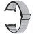 Ремінець Deexe Braided Strap для Samsung Galaxy Watch 8 (40/44mm) / 8 Classic (43/47mm) / Ultra 2 - Black / White