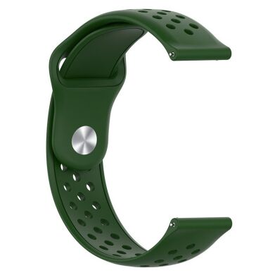 Ремешок Deexe Holes Strap для Samsung Galaxy Gear S3 - Green