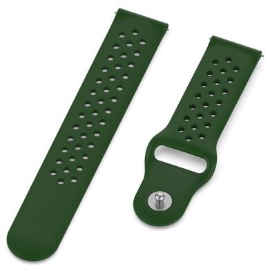 Ремешок Deexe Holes Strap для Samsung Galaxy Gear S3 - Green