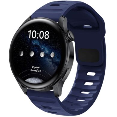 Ремешок Deexe Sport Band для часов с шириной крепления 22 мм - Navy Blue