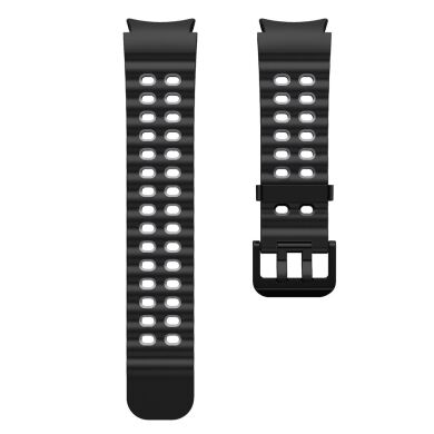 Ремінець KALEBOL Ocean Strap для Samsung Galaxy Watch 4 / 4 Classic / 5 / 5 Pro / 6 / 6 Classic / 7 / FE - Black / Grey