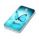 Силиконовый (TPU) чехол Deexe LumiCase для Samsung Galaxy J3 2017 (J330) - Blue Butterfly. Фото 3 из 6