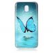 Силіконовий (TPU) чохол Deexe LumiCase для Samsung Galaxy J3 2017 (J330) - Blue Butterfly