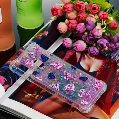 Силиконовый (TPU) чехол Deexe Fashion Glitter для Samsung Galaxy A20s (A207) - Diamond