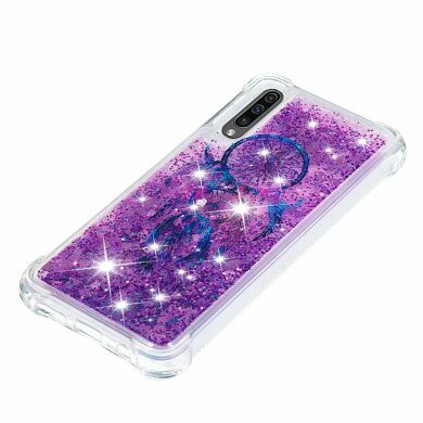 Силиконовый (TPU) чехол Deexe Fashion Glitter для Samsung Galaxy A50 (A505) / A30s (A307) / A50s (A507) - Blue Dream Catcher