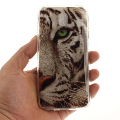 Силиконовый (TPU) чехол Deexe Life Style для Samsung Galaxy J5 2017 (J530) - Tiger Pattern