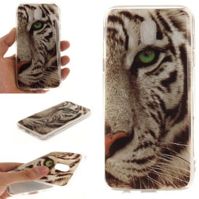 Силиконовый (TPU) чехол Deexe Life Style для Samsung Galaxy J5 2017 (J530) - Tiger Pattern