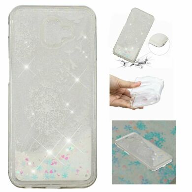 Силіконовий (TPU) чохол Deexe Liquid Glitter для Samsung Galaxy J6+ (J610) Dandelion and Birds