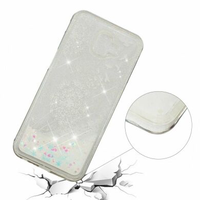 Силіконовий (TPU) чохол Deexe Liquid Glitter для Samsung Galaxy J6+ (J610) Dandelion and Birds