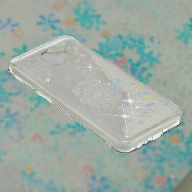 Силіконовий (TPU) чохол Deexe Liquid Glitter для Samsung Galaxy J6+ (J610) Dandelion and Birds