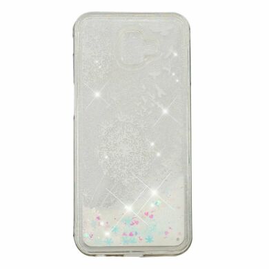 Силиконовый (TPU) чехол Deexe Liquid Glitter для Samsung Galaxy J6+ (J610) - Dandelion and Birds