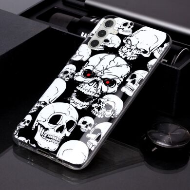 Силіконовий (TPU) чохол Deexe LumiCase для Samsung Galaxy A13 5G (A136) / A04s (A047) - Skull