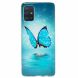 Силиконовый (TPU) чехол Deexe LumiCase для Samsung Galaxy A71 (A715) - Blue Butterfly. Фото 2 из 7