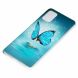 Силиконовый (TPU) чехол Deexe LumiCase для Samsung Galaxy A71 (A715) - Blue Butterfly. Фото 3 из 7