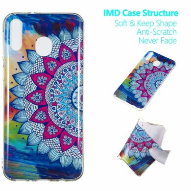 Силіконовий (TPU) чохол Deexe LumiCase для Samsung Galaxy M20 (M205) - Flower Pattern