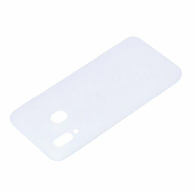 Силиконовый (TPU) чехол Deexe Matte Case для Samsung Galaxy A30 (A305) / A20 (A205) - White