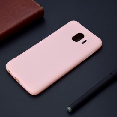 Силиконовый (TPU) чехол Deexe Matte Case для Samsung Galaxy J4 2018 (J400) - Pink