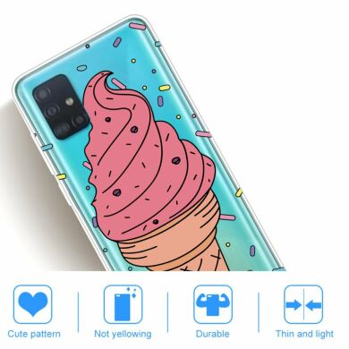 Силіконовий (TPU) чохол Deexe Pretty Glossy для Samsung Galaxy A31 (A315) - Red Ice Cream
