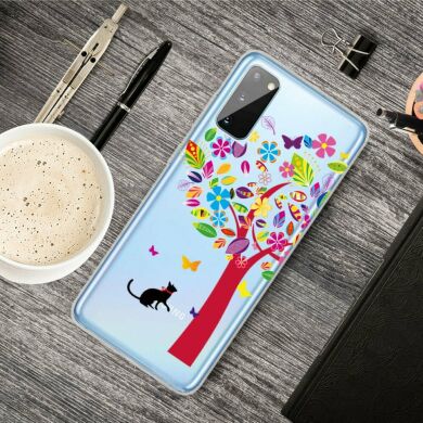 Силіконовий (TPU) чохол Deexe Pretty Glossy для Samsung Galaxy A41 (A415) - Colorful Tree