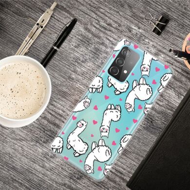 Силиконовый (TPU) чехол Deexe Pretty Glossy для Samsung Galaxy A53 - Alpacas