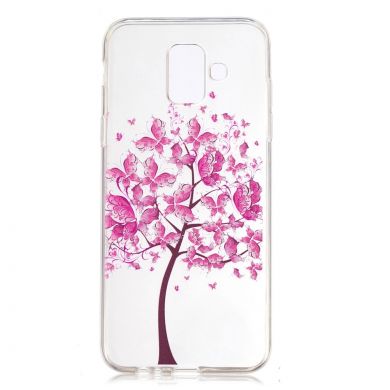 Силиконовый (TPU) чехол Deexe Pretty Glossy для Samsung Galaxy A6 2018 (A600) - Colorful Tree