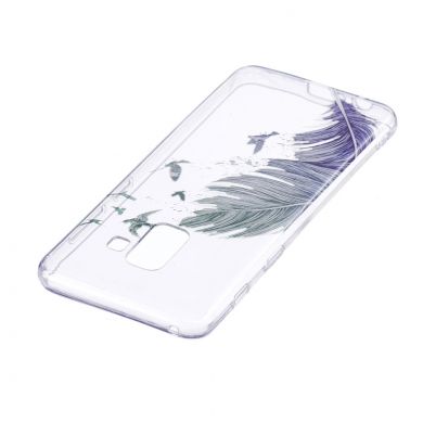 Силиконовый (TPU) чехол Deexe Pretty Glossy для Samsung Galaxy A8 (A530) - Feather