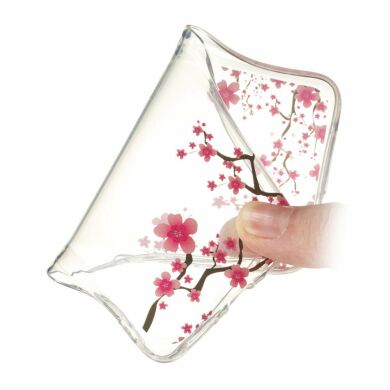 Силіконовий (TPU) чохол Deexe Pretty Glossy для Samsung Galaxy A80 (A805) - Pink Flowers