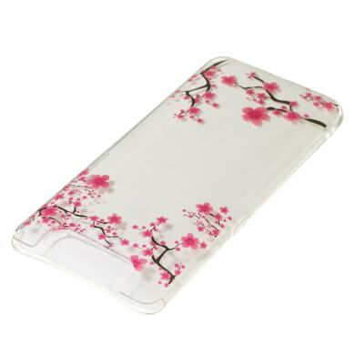 Силиконовый (TPU) чехол Deexe Pretty Glossy для Samsung Galaxy A80 (A805) - Pink Flowers