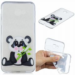 Силиконовый (TPU) чехол Deexe Pretty Glossy для Samsung Galaxy J4+ (J415) - Panda Holding Bamboo