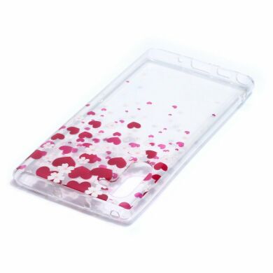Силіконовий (TPU) чохол Deexe Pretty Glossy для Samsung Galaxy Note 10 (N970) - Hearts and Flowers