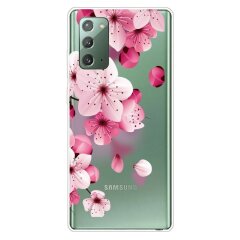 Силіконовий (TPU) чохол Deexe Pretty Glossy для Samsung Galaxy Note 20 (N980) - Peach Blossom