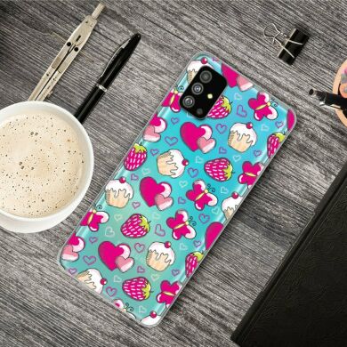 Силиконовый (TPU) чехол Deexe Pretty Glossy для Samsung Galaxy S20 (G980) - Cup Cakes