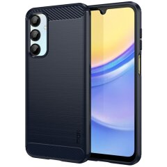 Силіконовий (TPU) чохол MOFI Carbon Fiber для Samsung Galaxy A16 (A165) - Blue