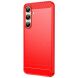 Силиконовый (TPU) чехол MOFI Carbon Fiber для Samsung Galaxy S24 FE (S721) - Red. Фото 2 из 10