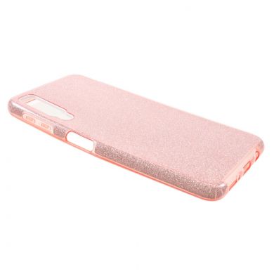 Силиконовый (TPU) чехол UniCase Glitter Cover для Samsung Galaxy A7 2018 (A750) - Rose Gold