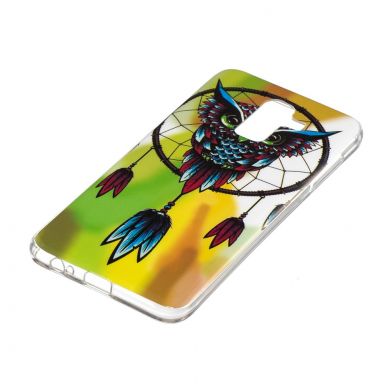 Силиконовый (TPU) Deexe LumiCase для Samsung Galaxy J8 2018 (J810) - Owl and Dream Catcher