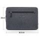 Универсальная сумка QIALINO Sleeve Bag для планшетов и ноутбуков диагональю до 13 дюймов - Black. Фото 12 из 12