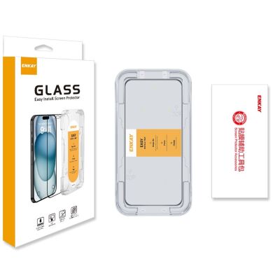 Захисне скло ENKAY Easy Install Full Glue для Samsung Galaxy A37 (A376) / Galaxy A57 (A576) - Black