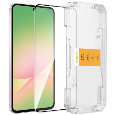 Захисне скло ENKAY Easy Install Full Glue для Samsung Galaxy A37 (A376) / Galaxy A57 (A576) - Black