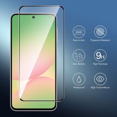 Захисне скло ENKAY Easy Install Full Glue для Samsung Galaxy A37 (A376) / Galaxy A57 (A576) - Black