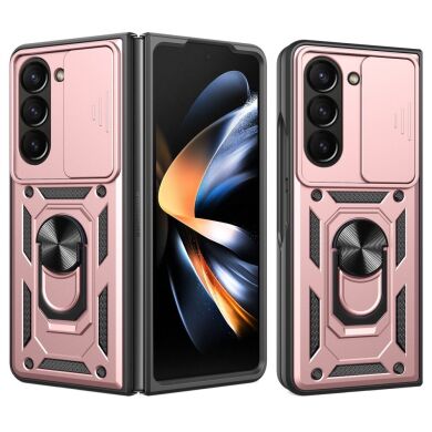 Защитный чехол Deexe Armor Shield (FF) для Samsung Galaxy Fold 6 - Rose Gold