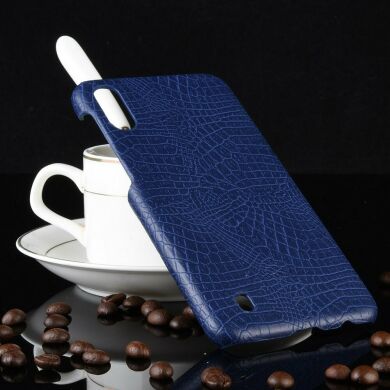 Защитный чехол Deexe Croco Style для Samsung Galaxy M10 (M105) - Blue