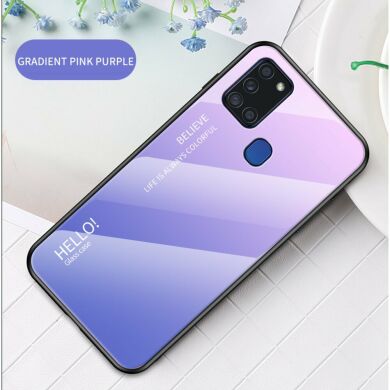 Защитный чехол Deexe Gradient Color для Samsung Galaxy A21s (A217) - Pink / Purple