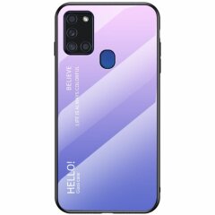 Захисний чохол Deexe Gradient Color для Samsung Galaxy A21s (A217) - Pink / Purple