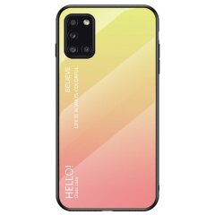 Захисний чохол Deexe Gradient Color для Samsung Galaxy A31 (A315) - Yellow / Pink