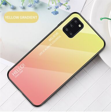 Захисний чохол Deexe Gradient Color для Samsung Galaxy A31 (A315) - Yellow / Pink